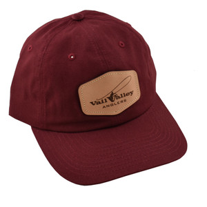 VVA Logo Premium Cotton Dad Hat in Pale Maroon